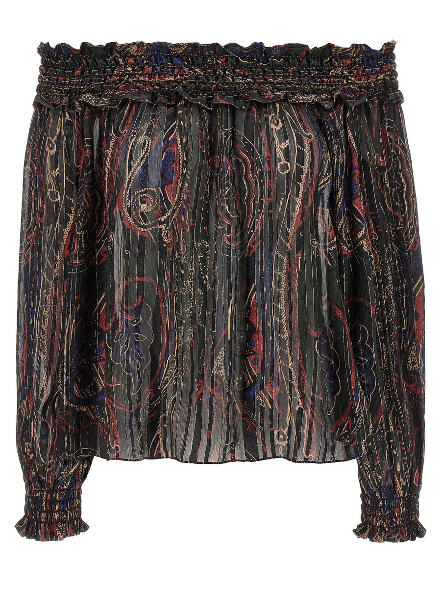 Saint Laurent Smock Stitch Blouse