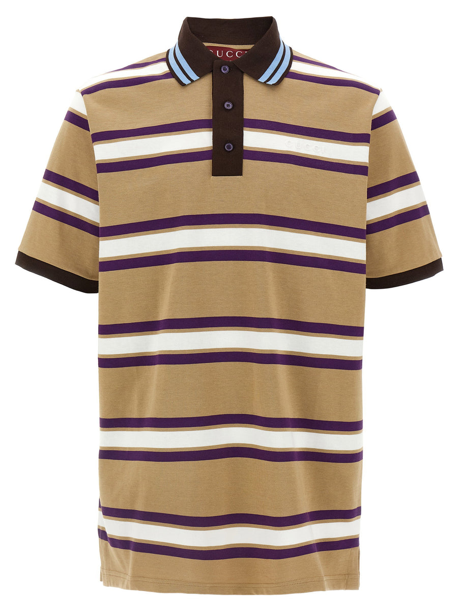 Gucci Embossed Logo Polo Shirt