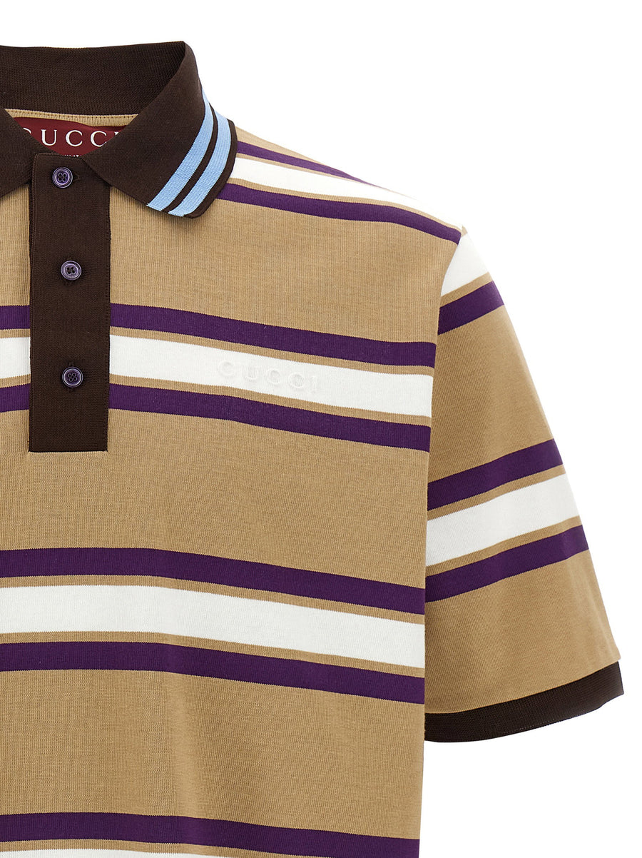 Gucci Embossed Logo Polo Shirt
