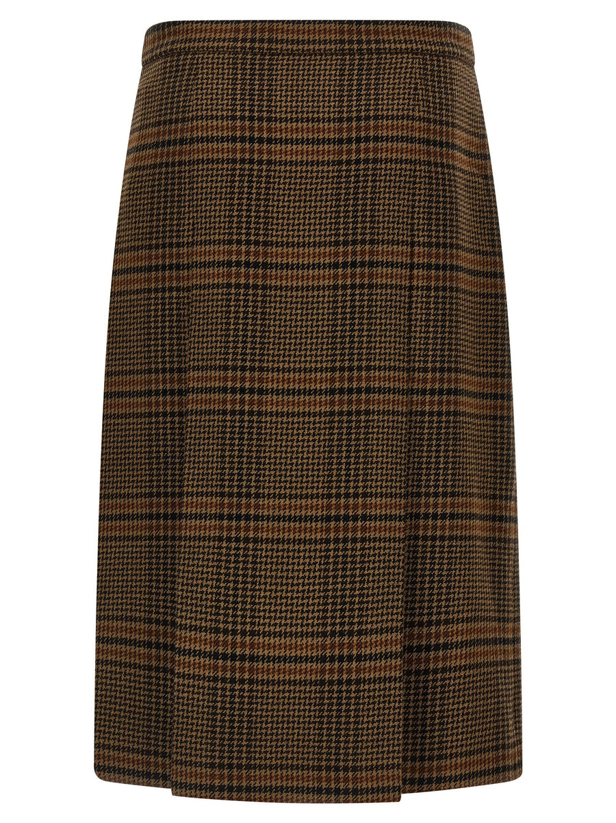 Saint Laurent Prince Of Wales Skirt