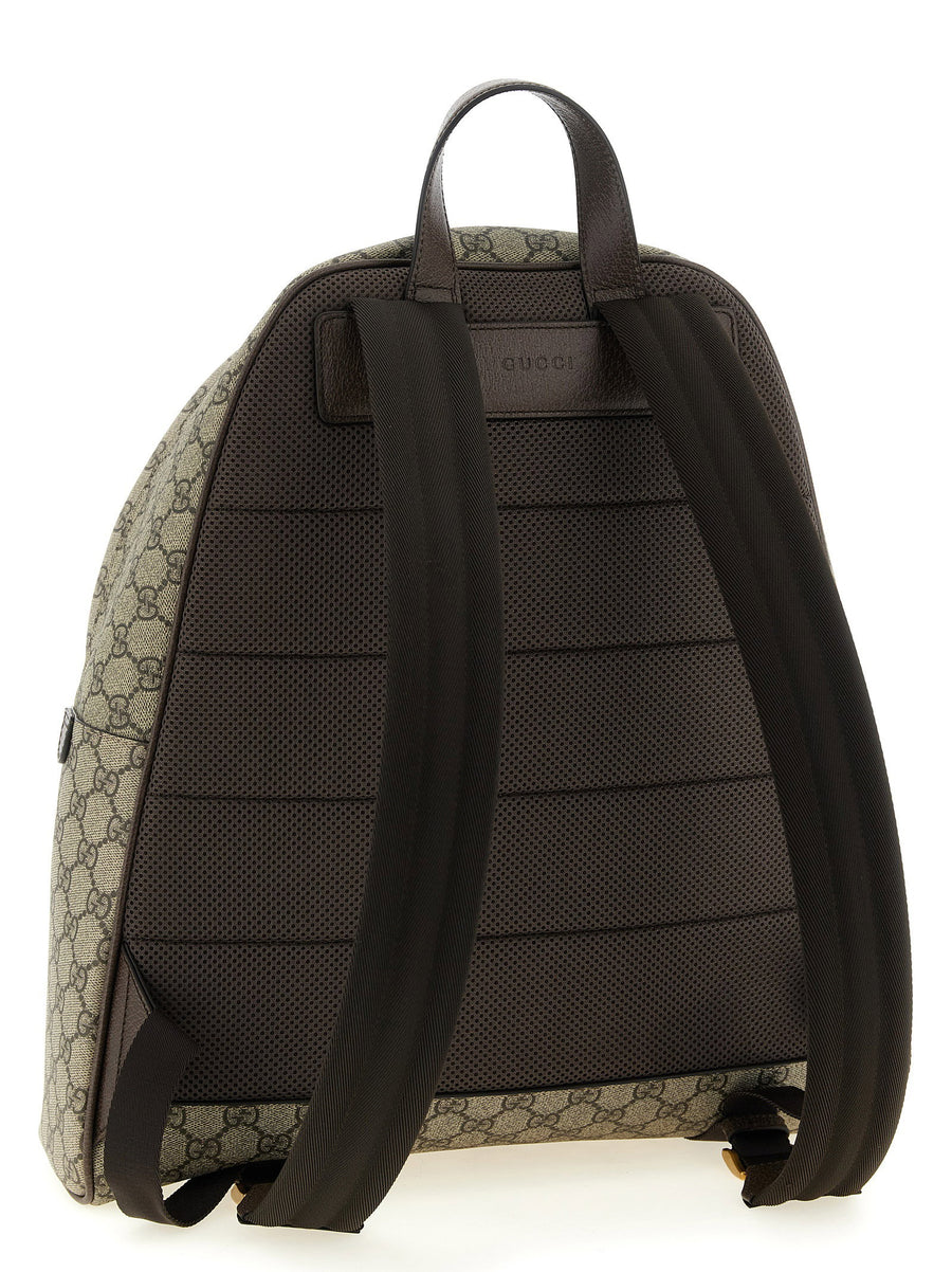 Gucci Ophidia Medium Backpack Beige Coated GG Monogram Leather