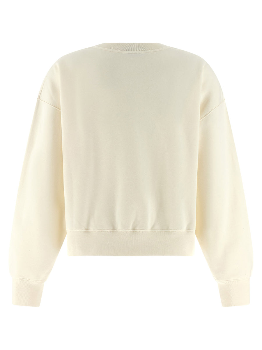 Gucci Embroidery Sweatshirt White 100 Percent Cotton Women Topwear Crew Neck