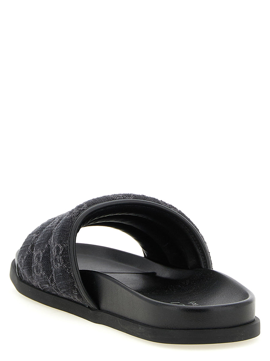 Gucci Gg Denim Slides