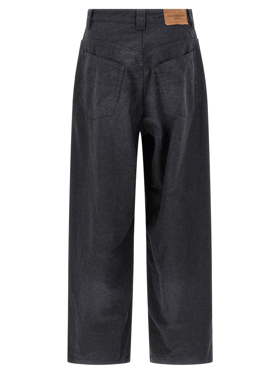 Balenciaga Trompe Loeil Joggers For Men Hidden Visual Illusion Denim Comfort Fit