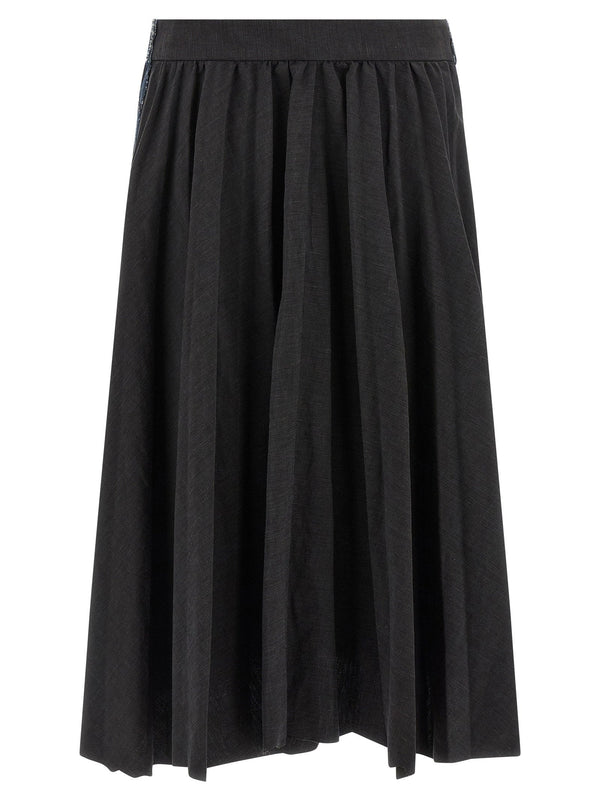 Balenciaga Hybrid Pleated Skirt