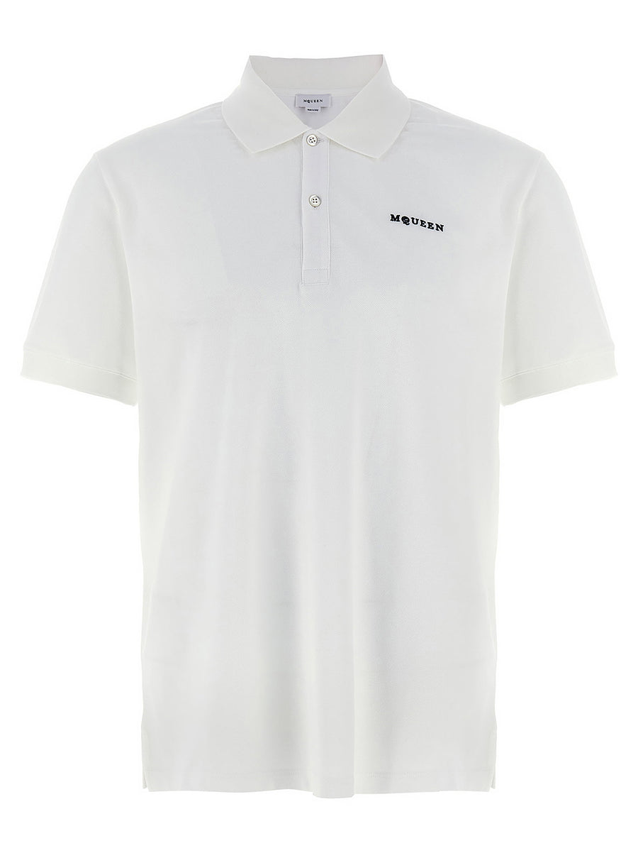 Alexander McQueen Logo Embroidery Polo Shirt