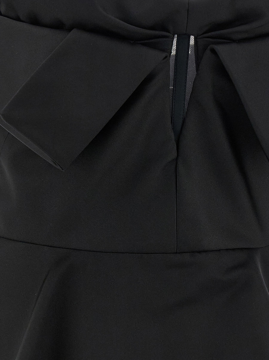 Alexander McQueen Bustier Top For Women Lux Duchesse Silk Off Shoulder Evening Wear With Architectural Detail