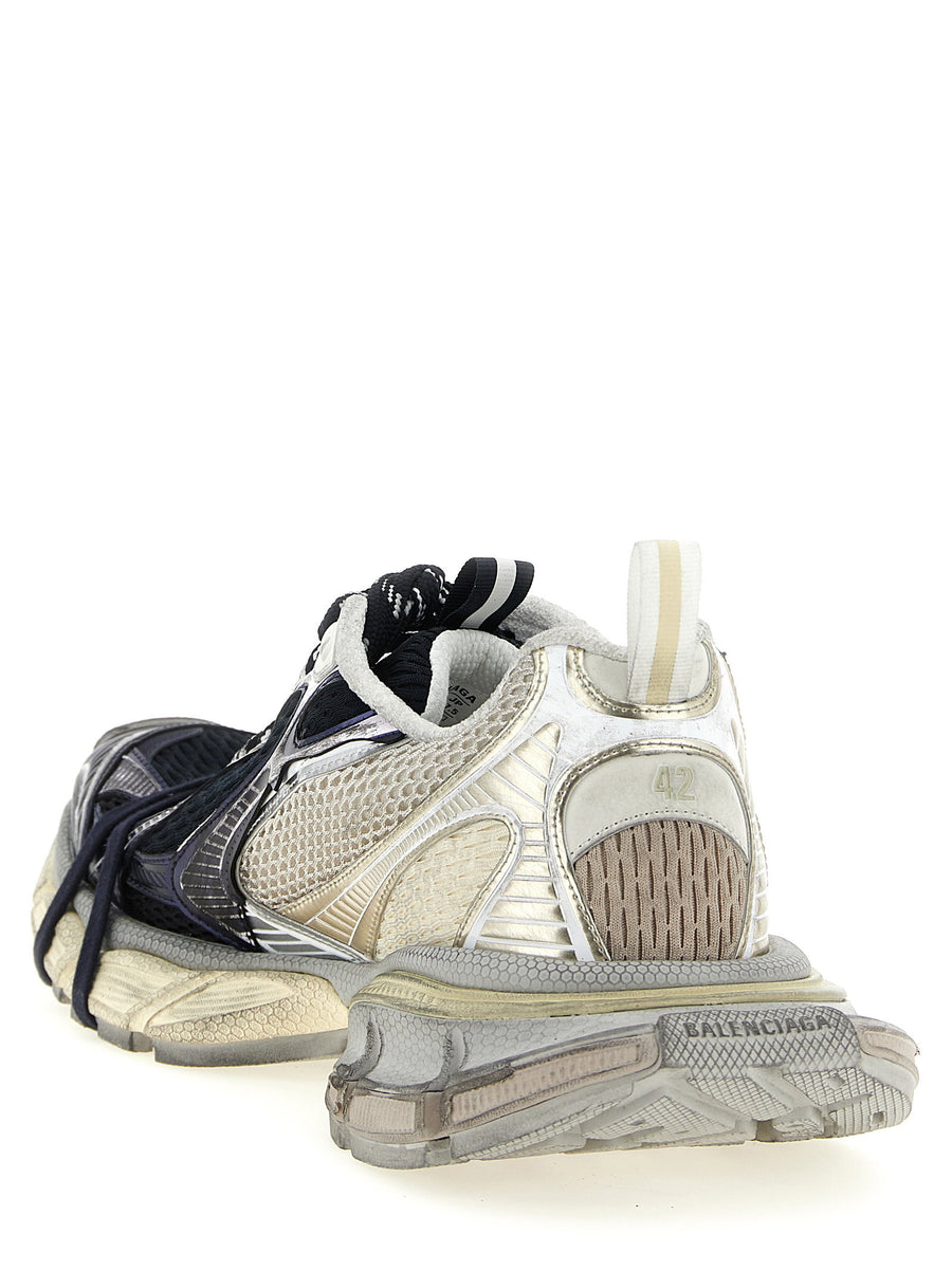 Balenciaga 3XL Split Logo Sneakers for Men Multicolor Polyurethane Polyester