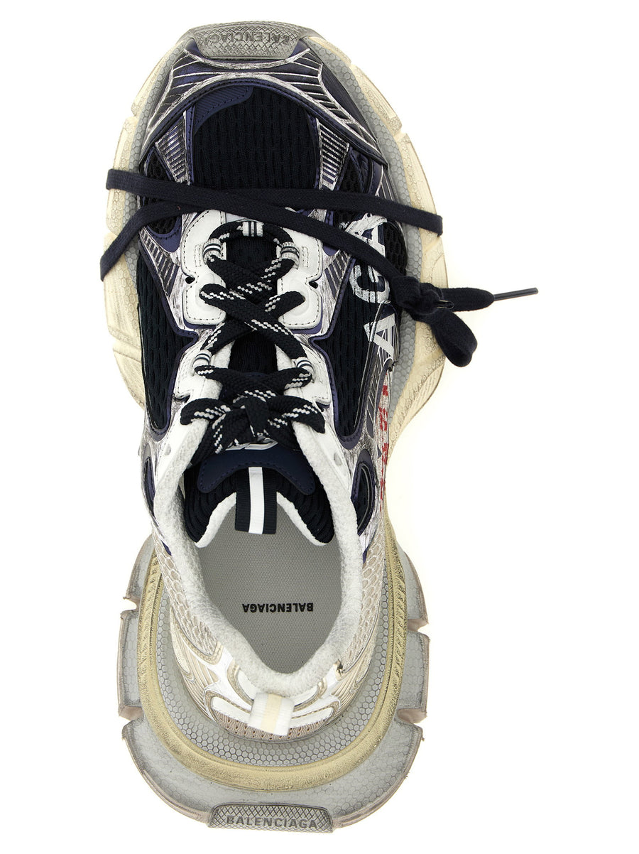 Balenciaga 3XL Split Logo Sneakers for Men Multicolor Polyurethane Polyester