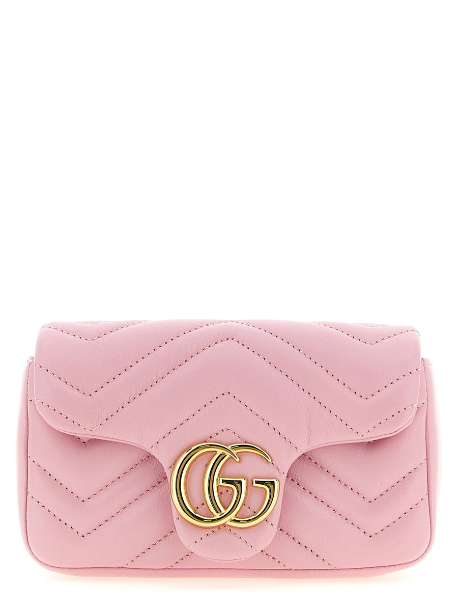 Gucci Gg Marmont Chevron Crossbody Bag