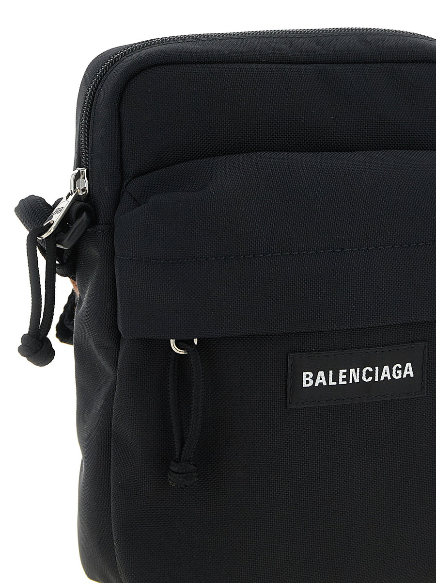 Balenciaga Explorer Crossbody Bag For Men Compact Black Nylon Discreet Luxury Everyday Carry