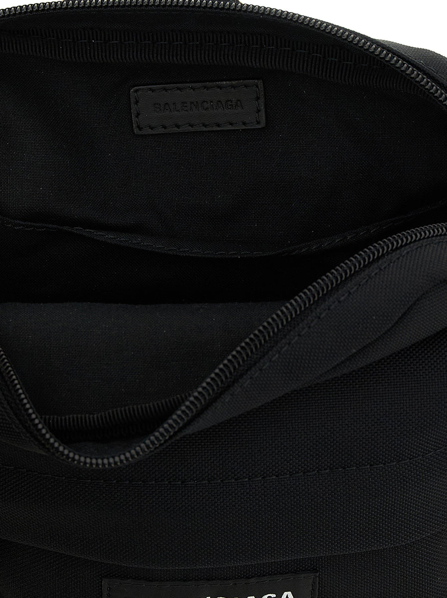 Balenciaga Explorer Crossbody Bag For Men Compact Black Nylon Discreet Luxury Everyday Carry