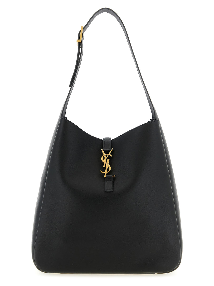 Saint Laurent Le 5 à 7 Large Shoulder Bag Cassandre Closure Calfskin With Suede Interior Removable Clutch For Women
