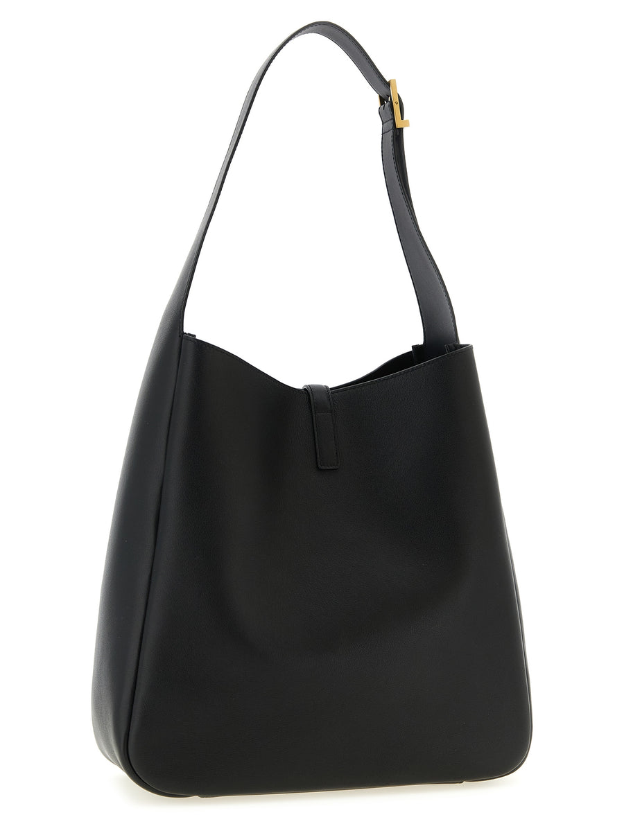 Saint Laurent Le 5 à 7 Large Shoulder Bag Cassandre Closure Calfskin With Suede Interior Removable Clutch For Women