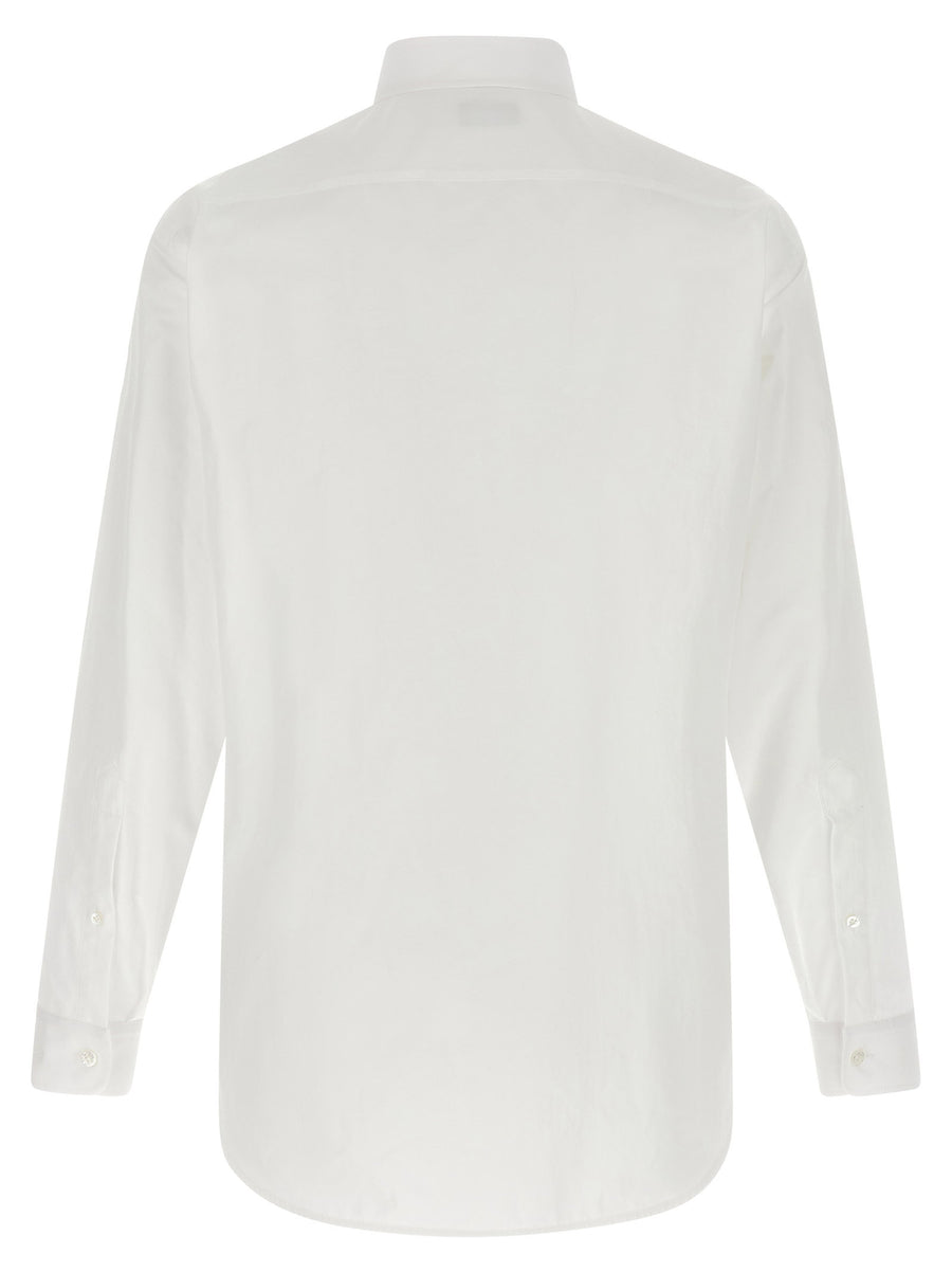 Balenciaga Standard Shirt 100 Percent Cotton Poplin With Front Button Closure And Long Cuffed Sleeves For Modern Men