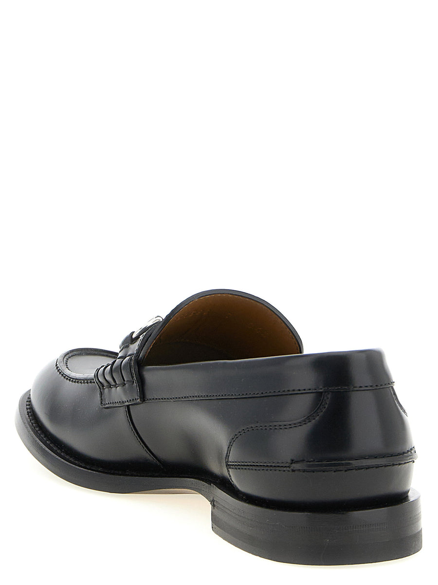 Gucci Morsetto Loafers Black Calfskin Leather Moccasins For Men