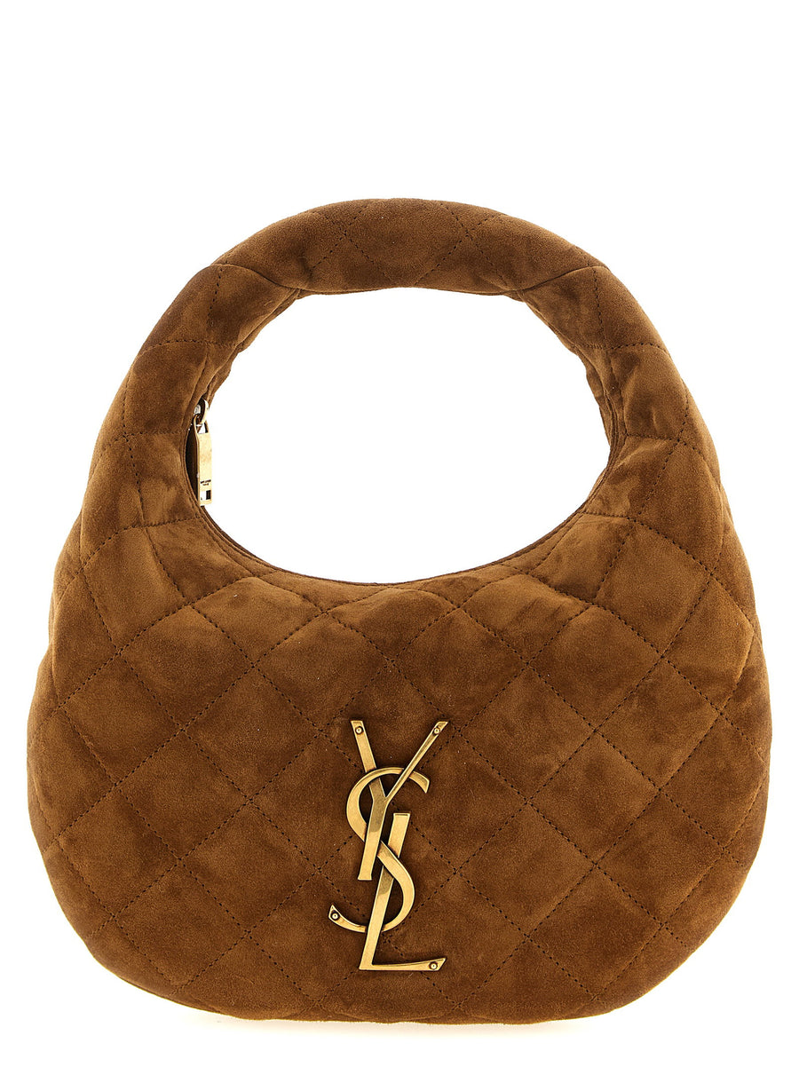 Saint Laurent Icarino Baby Handbag Quilted Calfskin Leather Fixed Handle For Women City Chic Luxury