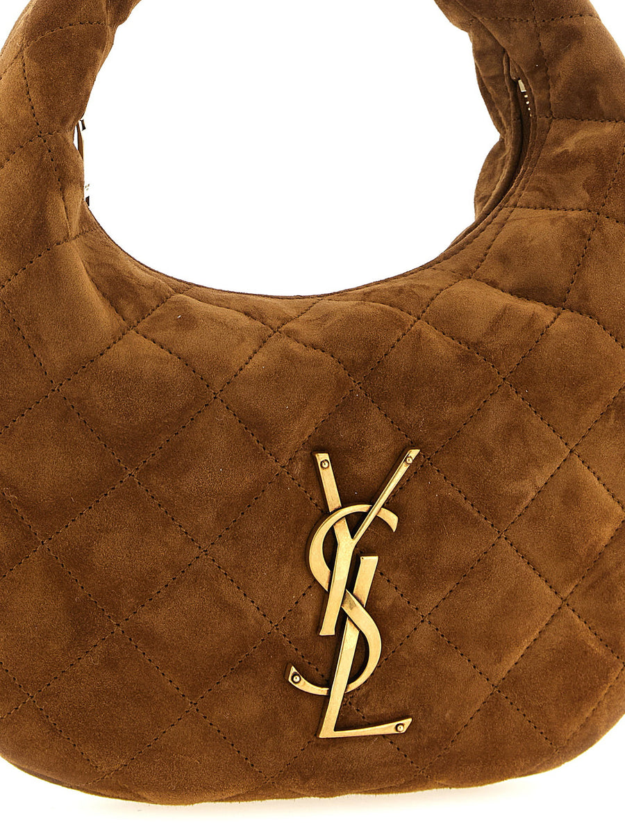 Saint Laurent Icarino Baby Handbag Quilted Calfskin Leather Fixed Handle For Women City Chic Luxury