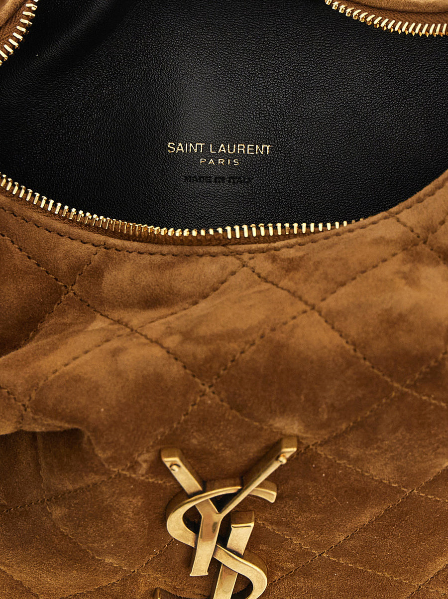 Saint Laurent Icarino Baby Handbag Quilted Calfskin Leather Fixed Handle For Women City Chic Luxury