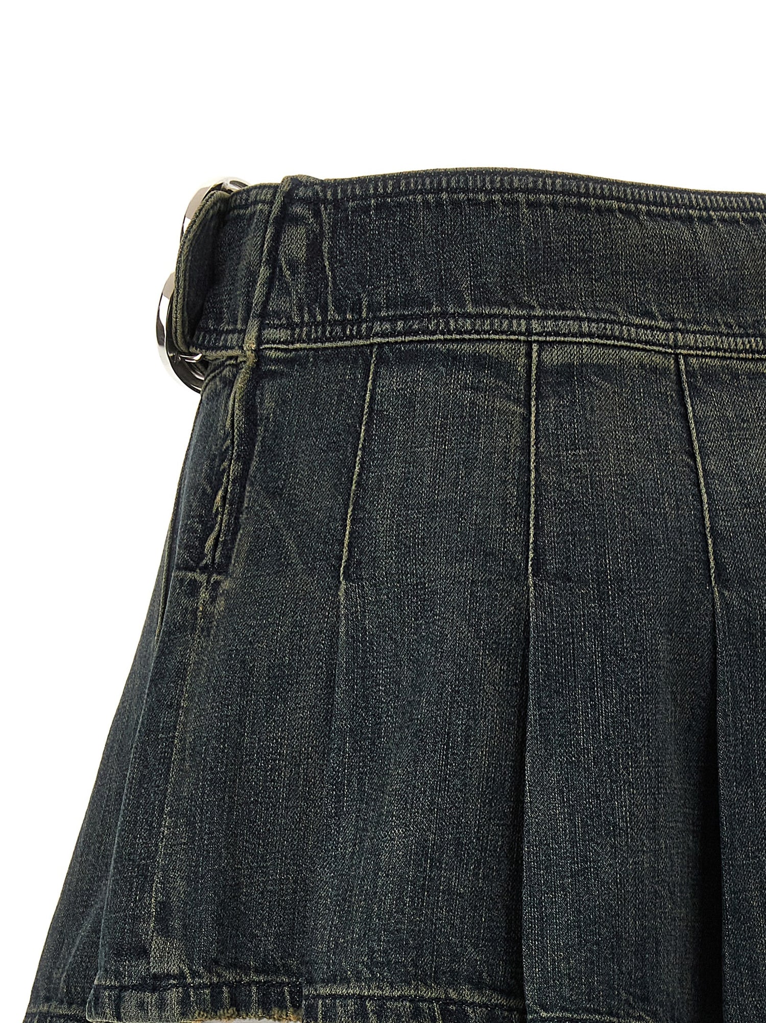 Balenciaga Buckle Pleated Skirt
