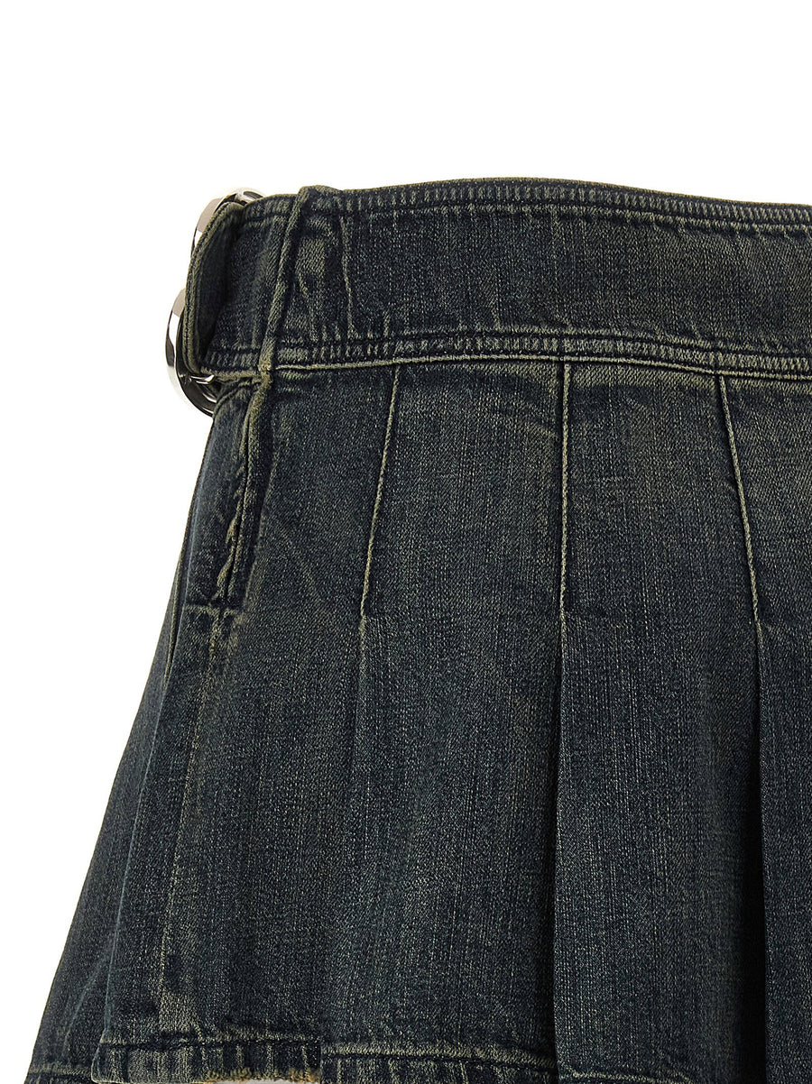 Balenciaga Buckle Pleated Skirt
