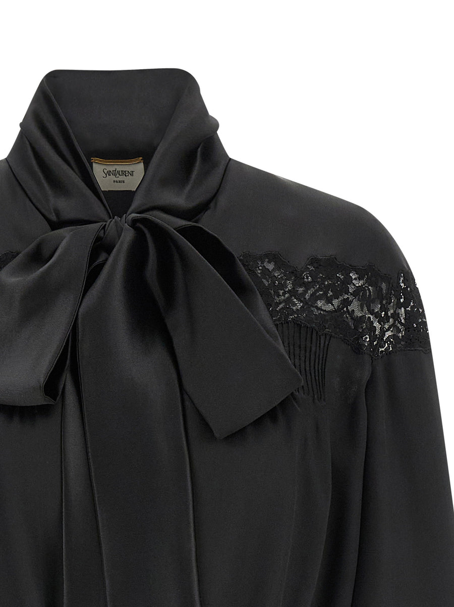 Saint Laurent Lace Silk Shirt