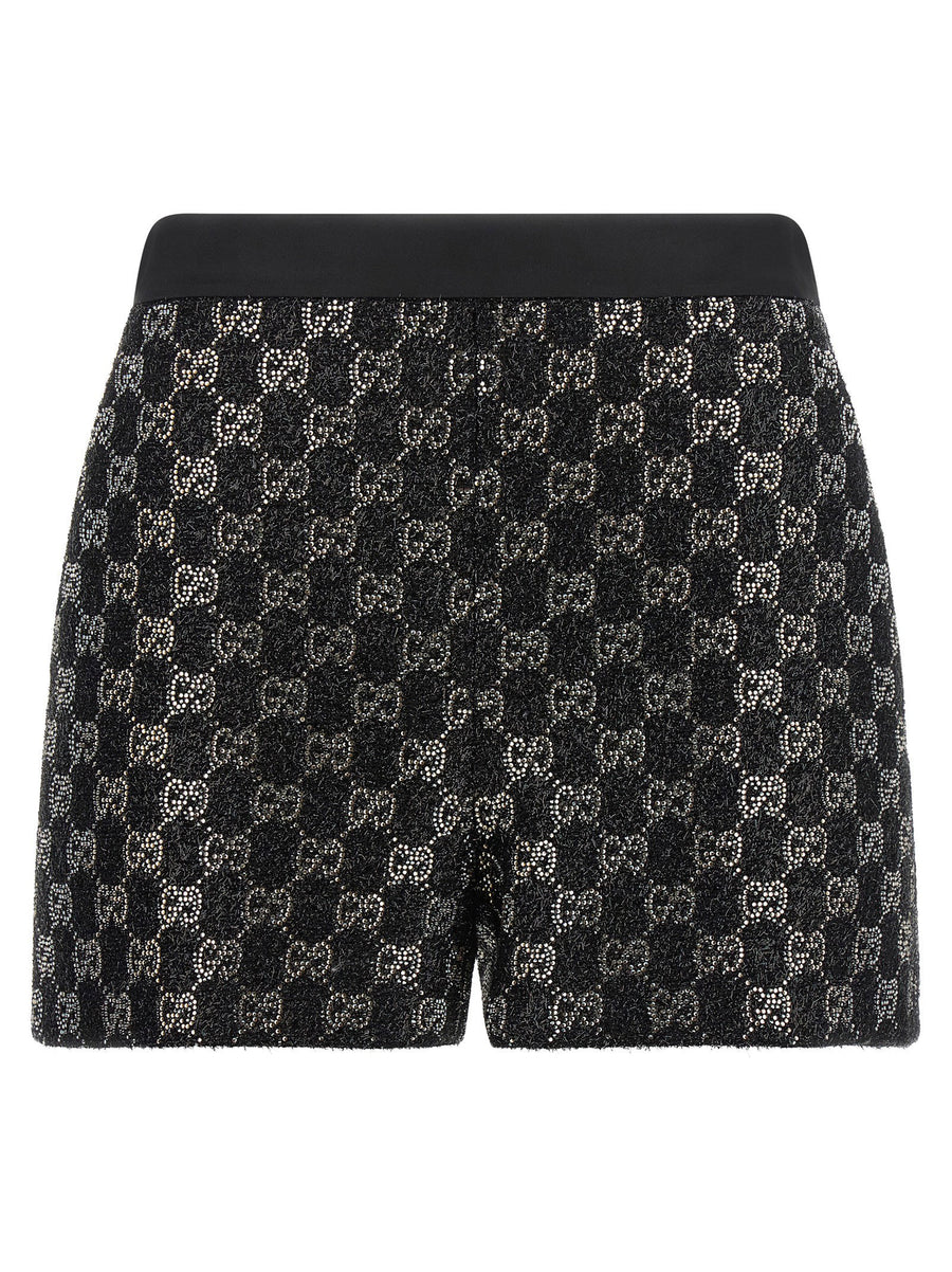 Gucci Gg Lamé Tweed Shorts