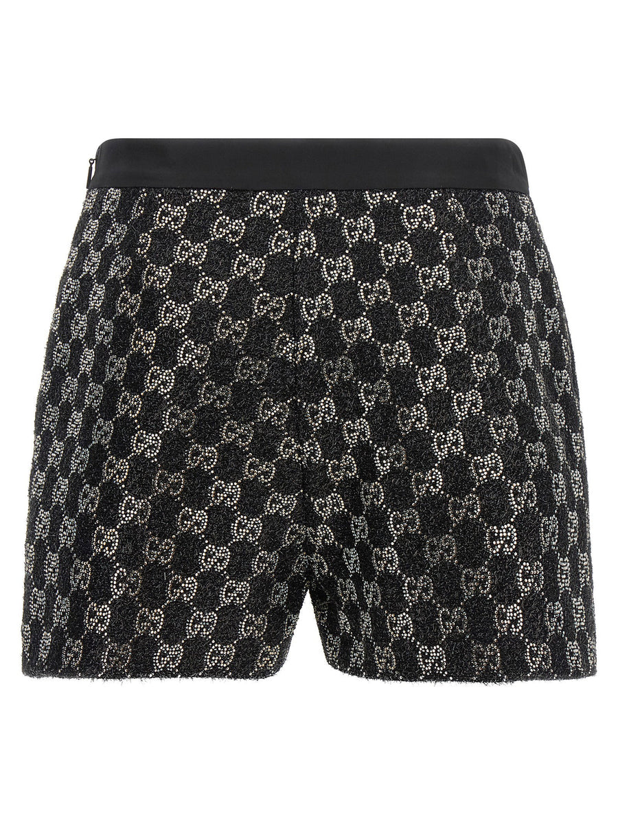 Gucci Gg Lamé Tweed Shorts