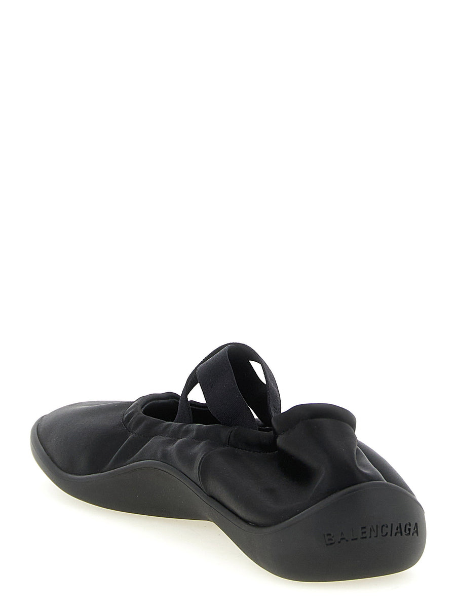 Balenciaga Shibuya Ballet Flats Luxury Comfort For Women City Ready With Elastic Instep Bands Embroidery