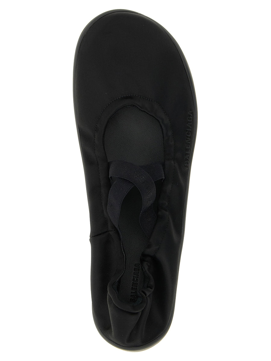 Balenciaga Shibuya Ballet Flats Luxury Comfort For Women City Ready With Elastic Instep Bands Embroidery