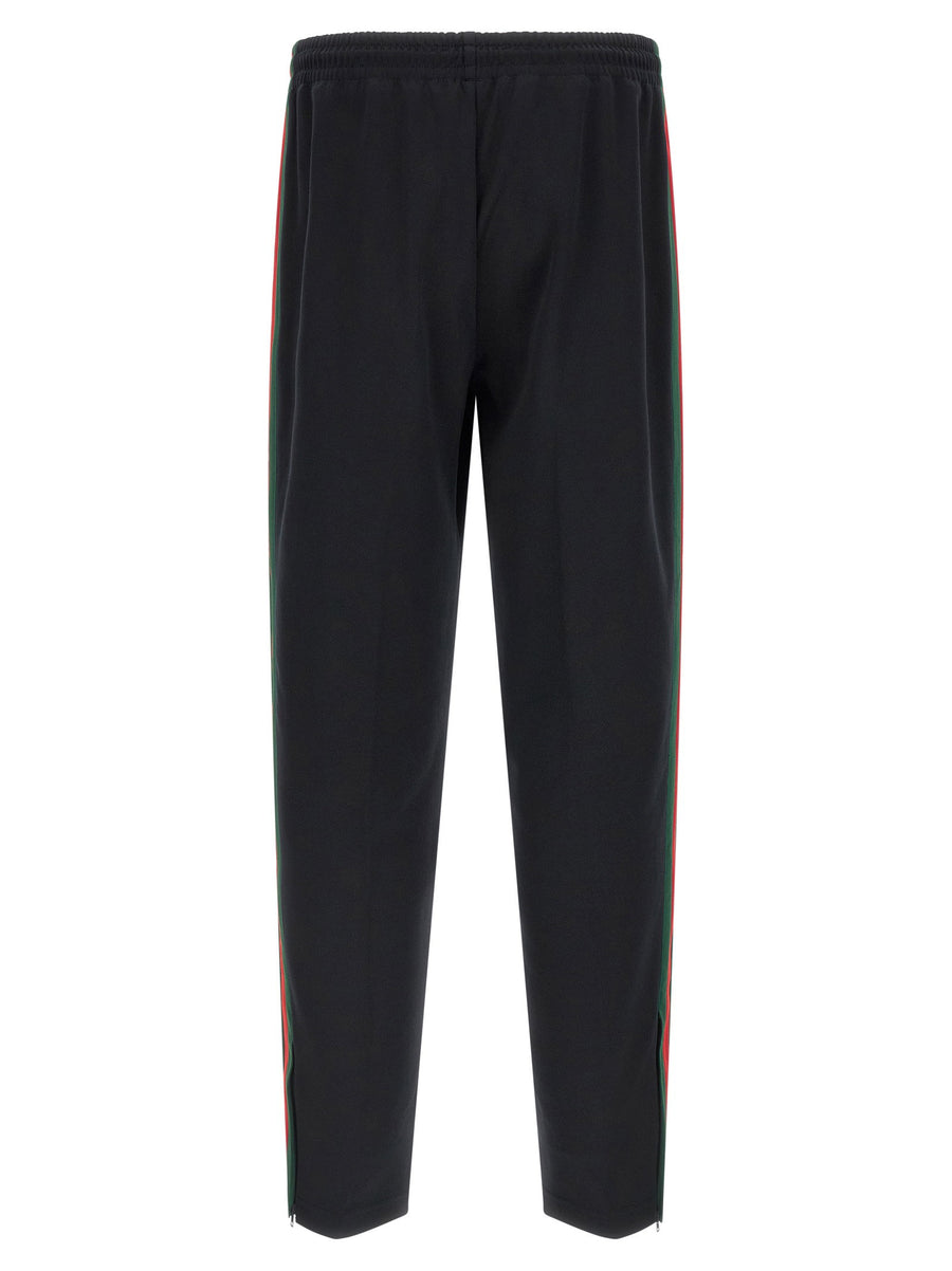 Gucci Nastro Web Joggers For Men Luxury Streetwear With Technical Jersey Comfort And Zip Bottom