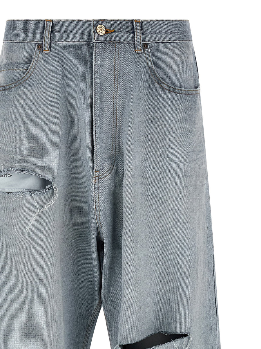 Balenciaga Minimal Baggy Jeans For Men Luxury Organic Cotton Denim With Wide Leg Comfort