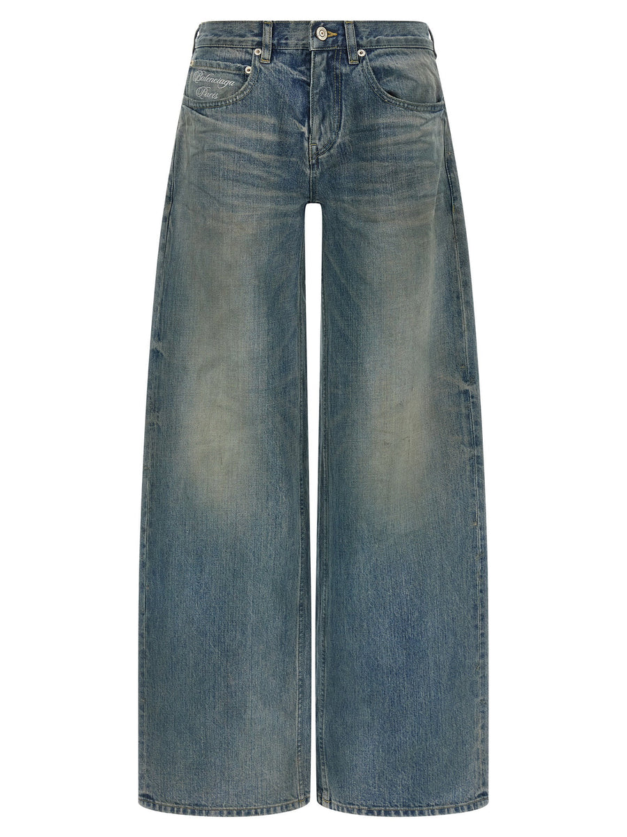 Balenciaga Baggy Jeans Front Embroidery