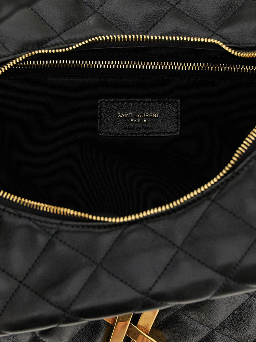 Saint Laurent Icare Hobo Shoulder Bag For Women Luxurious Lamb Leather Quilted Stitching Maxi Cassandre Antique Logo