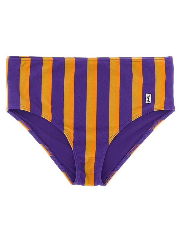 Saint Laurent Striped Bikini Briefs