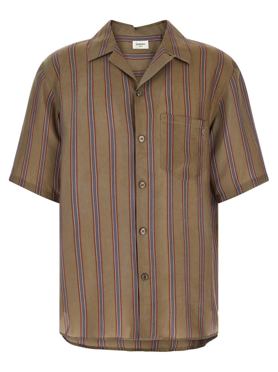 Saint Laurent Cassandre Striped Shirt