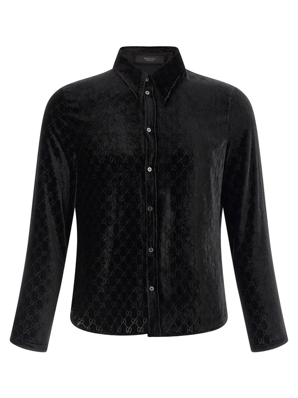 Gucci Gg Velvet Shirt