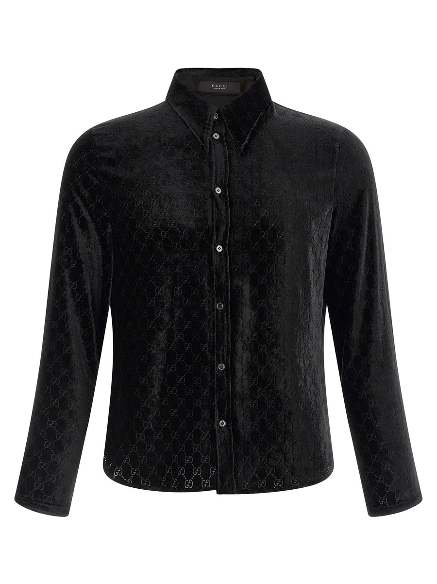 Gucci Gg Velvet Shirt