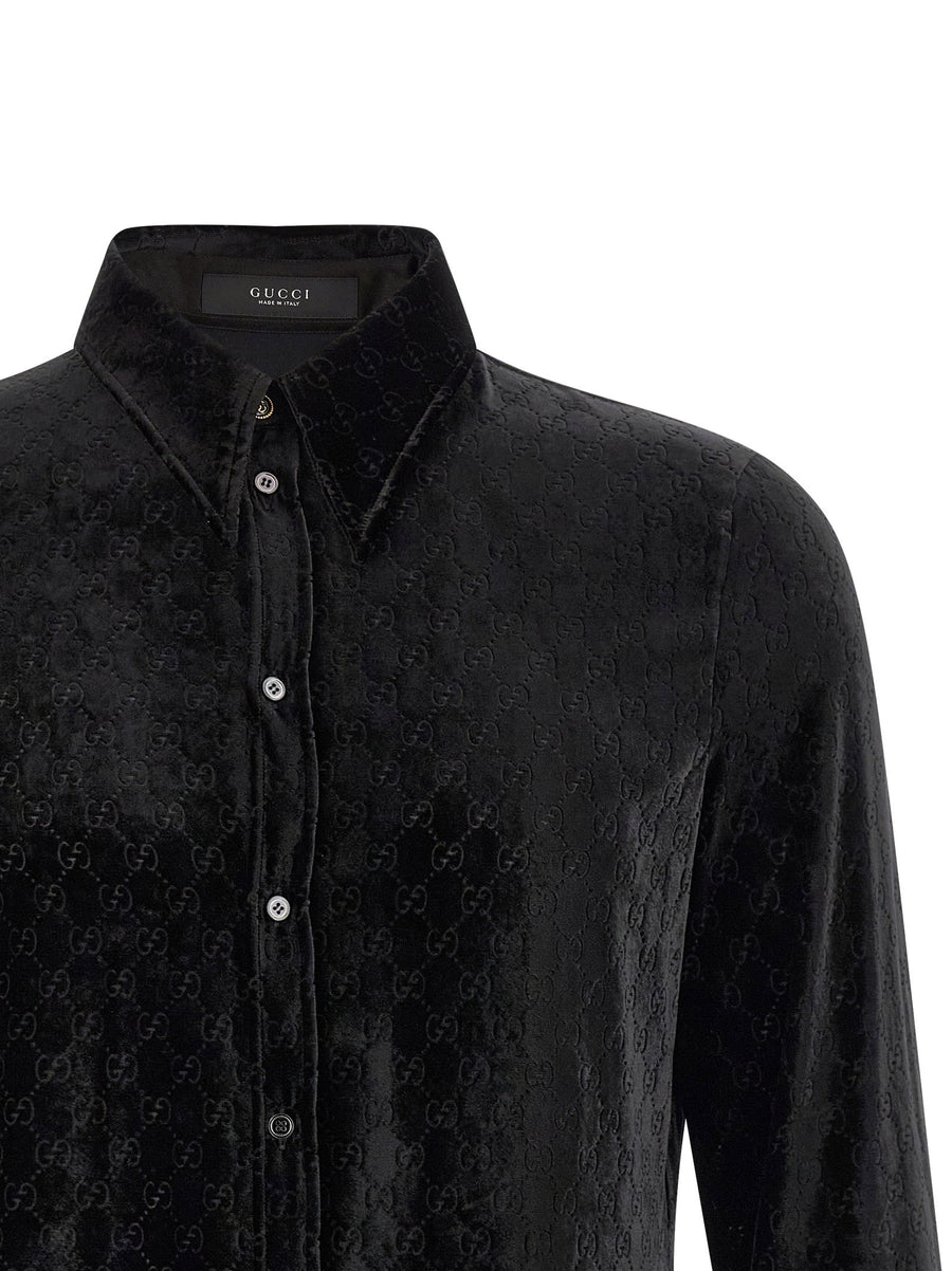 Gucci Gg Velvet Shirt