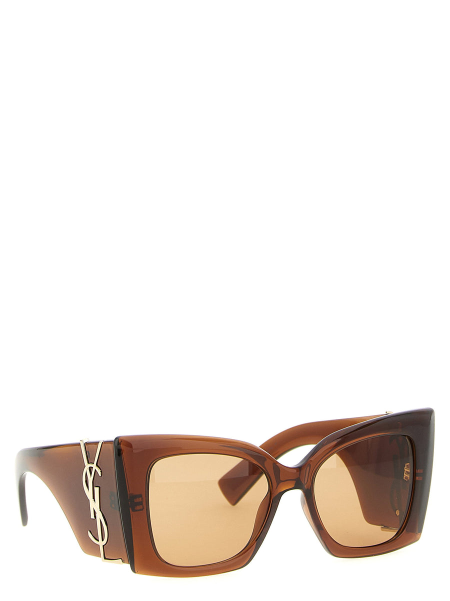 Saint Laurent SL M119 Blaze Crystal Luxurious Sunglasses For Women With Oversized Cat Eye Frame
