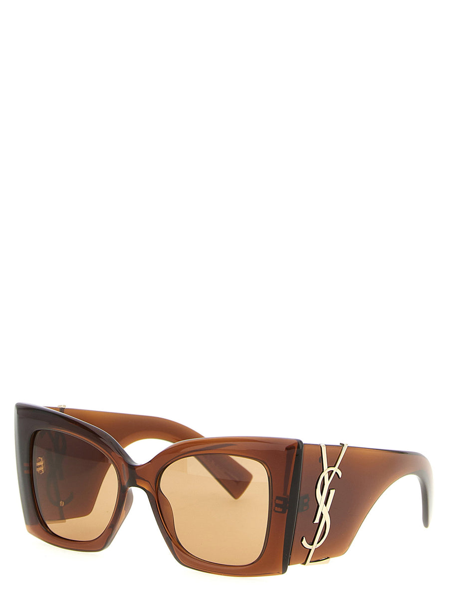 Saint Laurent SL M119 Blaze Crystal Luxurious Sunglasses For Women With Oversized Cat Eye Frame