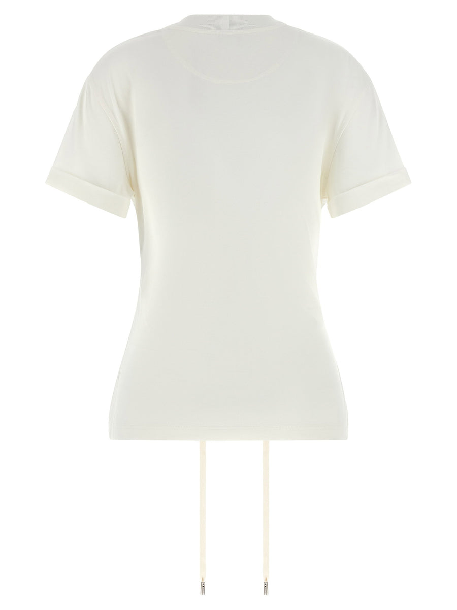 Alexander McQueen Corset T Shirt With Tie Up Laces Reversible Front Or Back Wear For Women