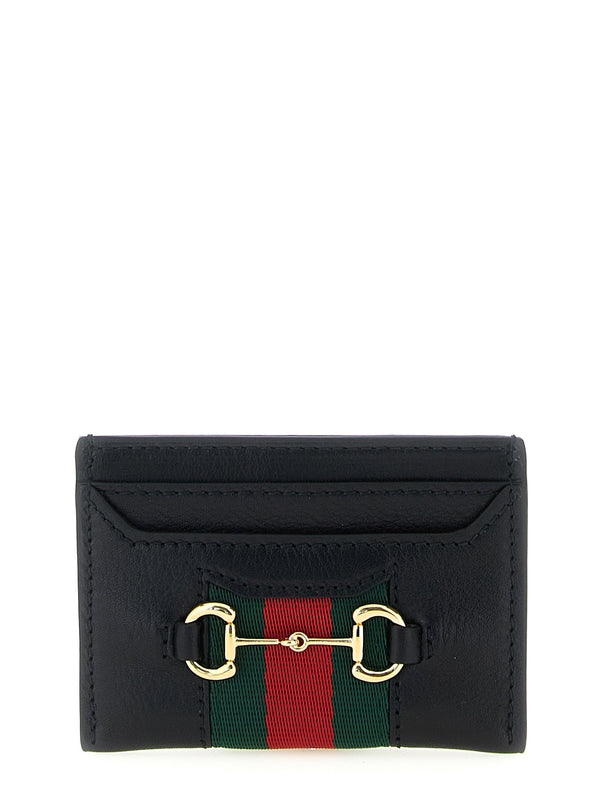 Web Horsebit Gucci Card Holder
