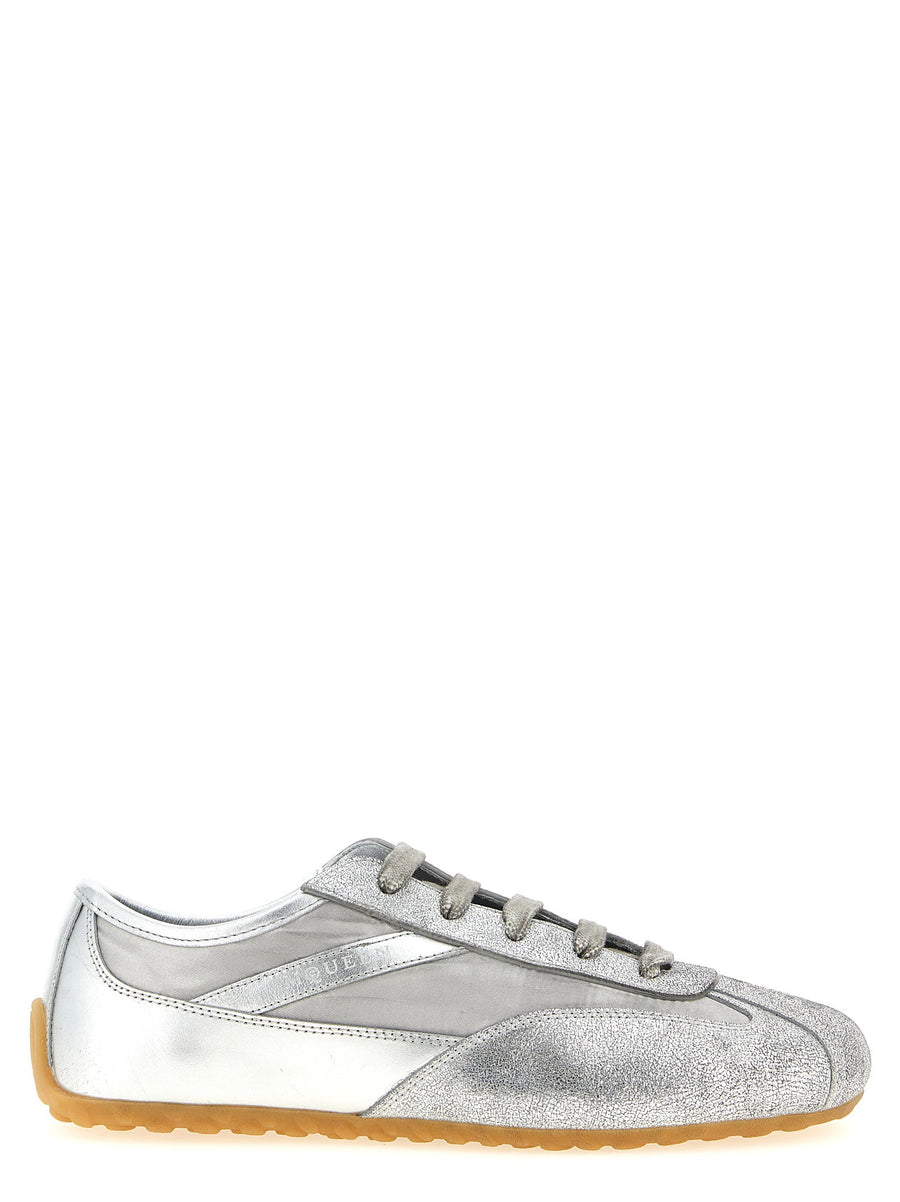 Alexander McQueen Boxe Basse Sneakers Nylon And Leather For Women