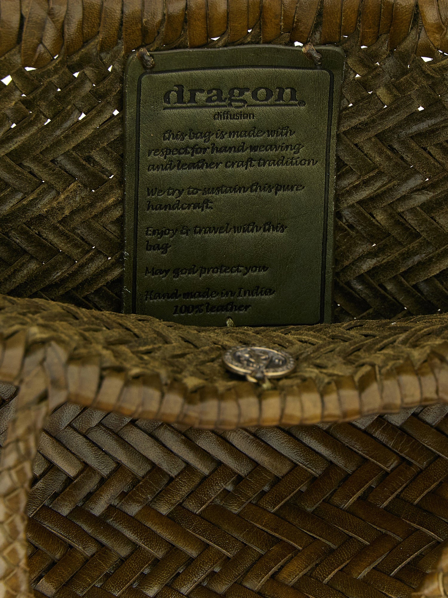 Dragon Diffusion Flat Gora Mini Handbag