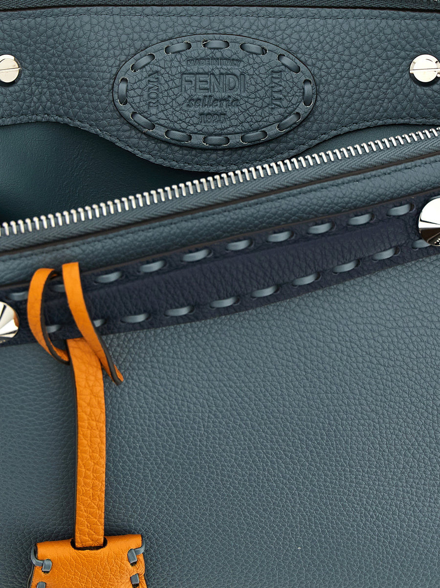 Fendi By The Way Soft Selleria Medium Handbag 192 Handmade Stitches Calfskin Luxury For Women