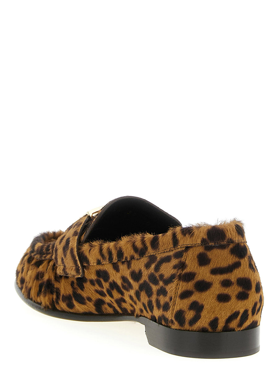 Fendi Baguette Pony Hair Loafers