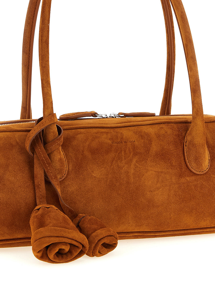 Magda Butrym Brigitte Shoulder Bag Luxurious Calfskin Removable Rose Detail Day To Night Versatility For Women