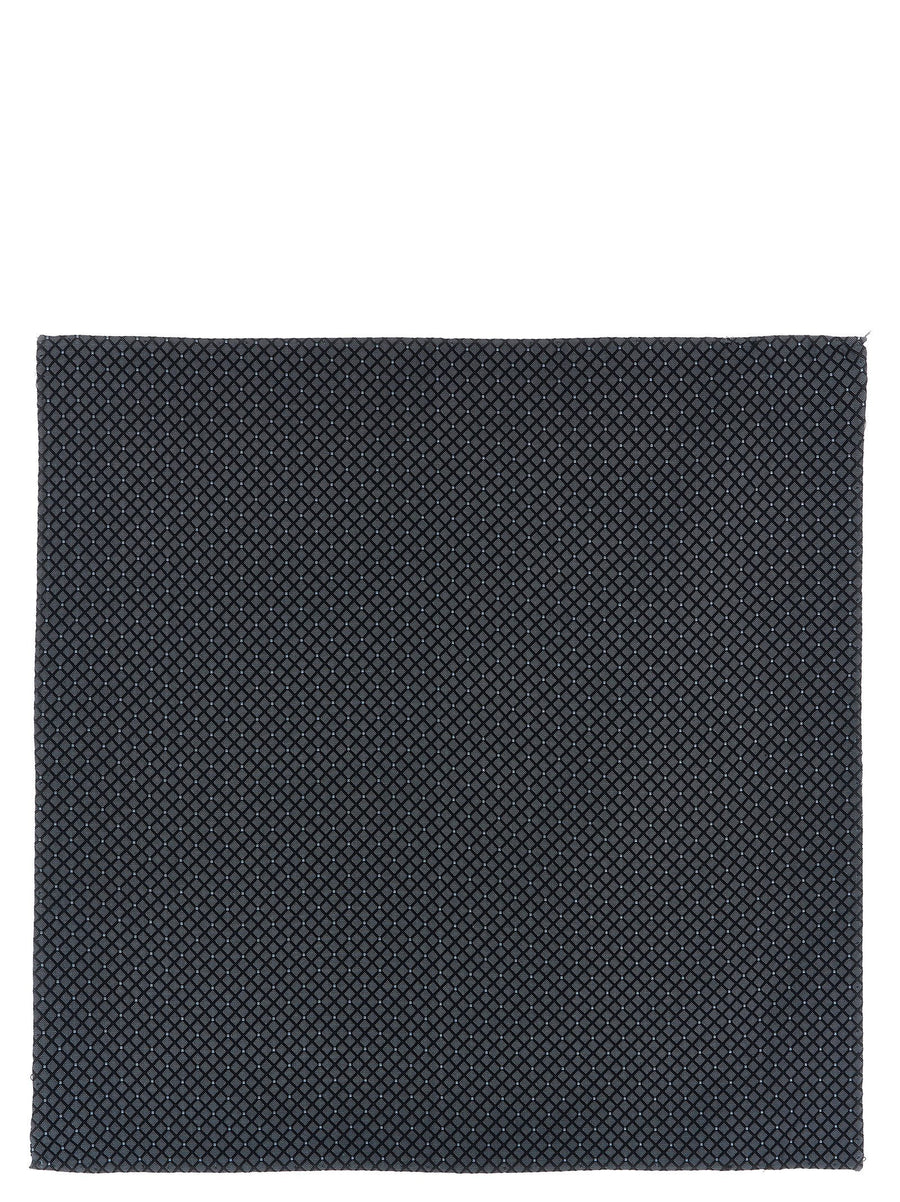Silk Pocket Clutch Pal Zileri Linea Cerimonia For Men Luxurious Blue Jacquard Evening Accessory