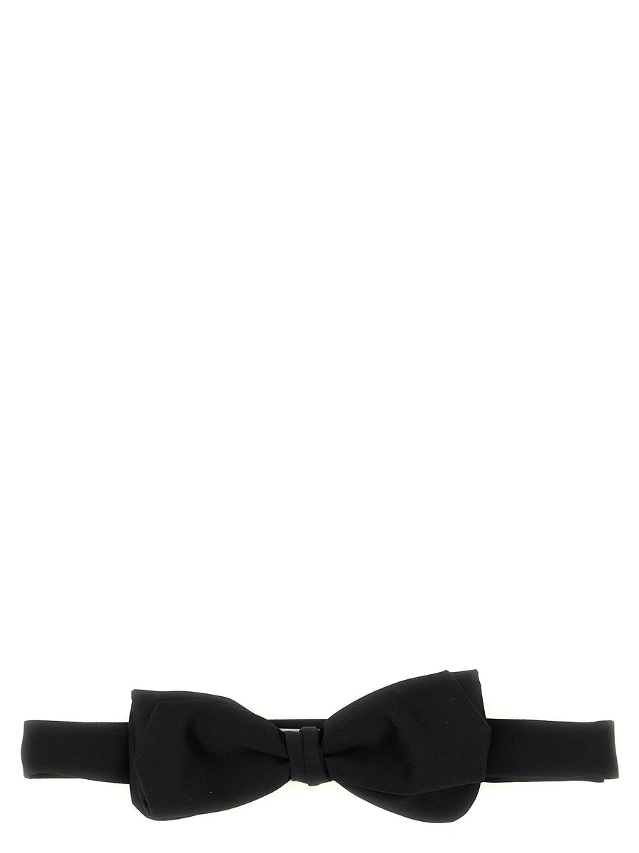 Pal Zileri Papillon Satin Bow Tie - Ceremony Line for Men, Luxury Black, One Size